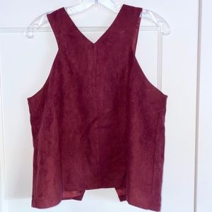 Suede Tank Top